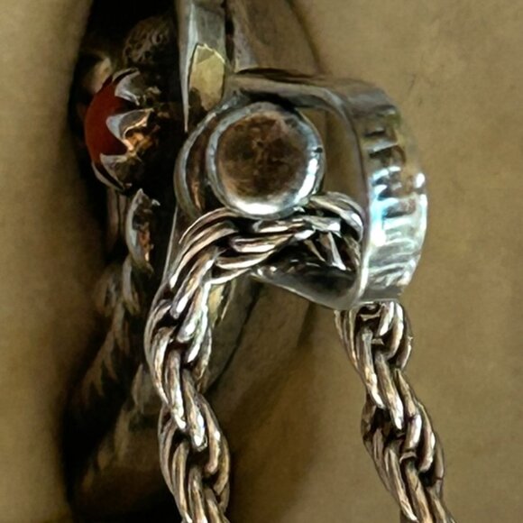 2 sided- Rotates Native American Sterling Pendant with 24" HAN Italy 925 Chain - Picture 3 of 11